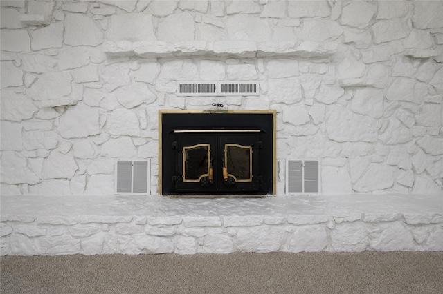 1498 Riley Rd, Whitesboro, TX 76273 - detailed view of a fireplace with raised hearth