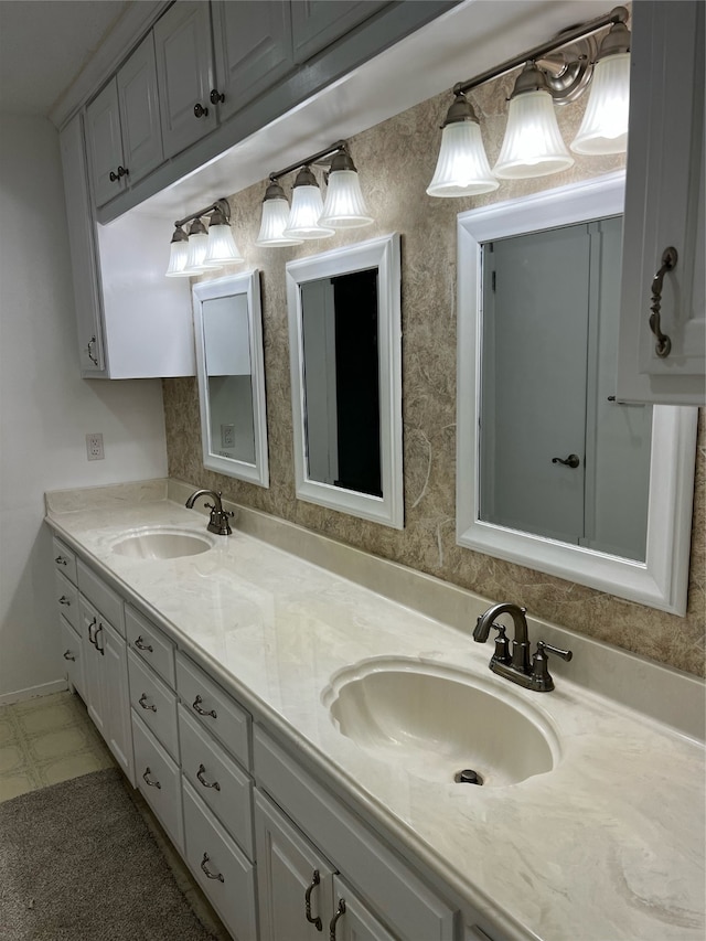 bathroom with vanity