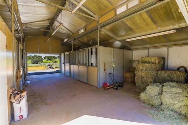 view of horse barn