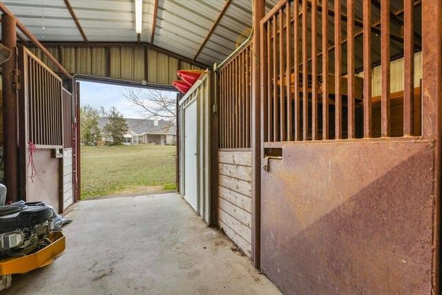 view of stable