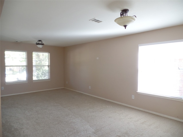 view of carpeted empty room