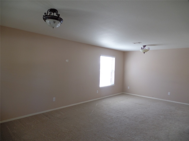 view of carpeted empty room