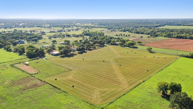 bird's eye view featuring a rural view