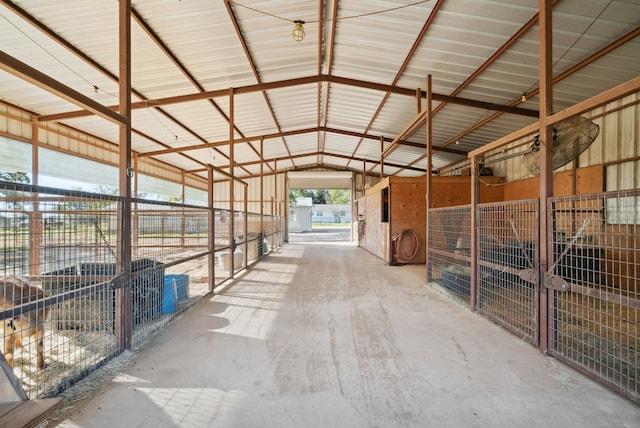 view of horse barn