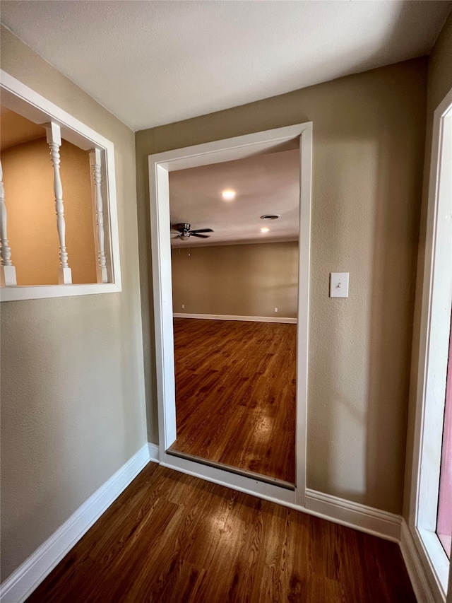 interior space featuring dark hardwood / wood-style floors