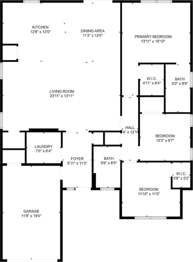 309 W Beckham St W, Sulphur Springs, TX 75482 - home floor plan