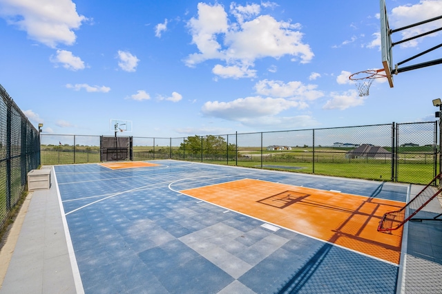 view of basketball court