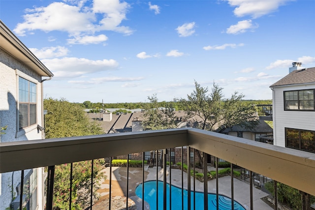 balcony with a patio