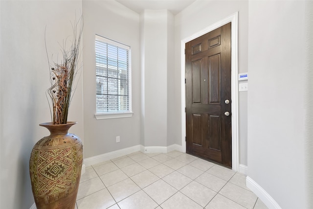 view of tiled entryway