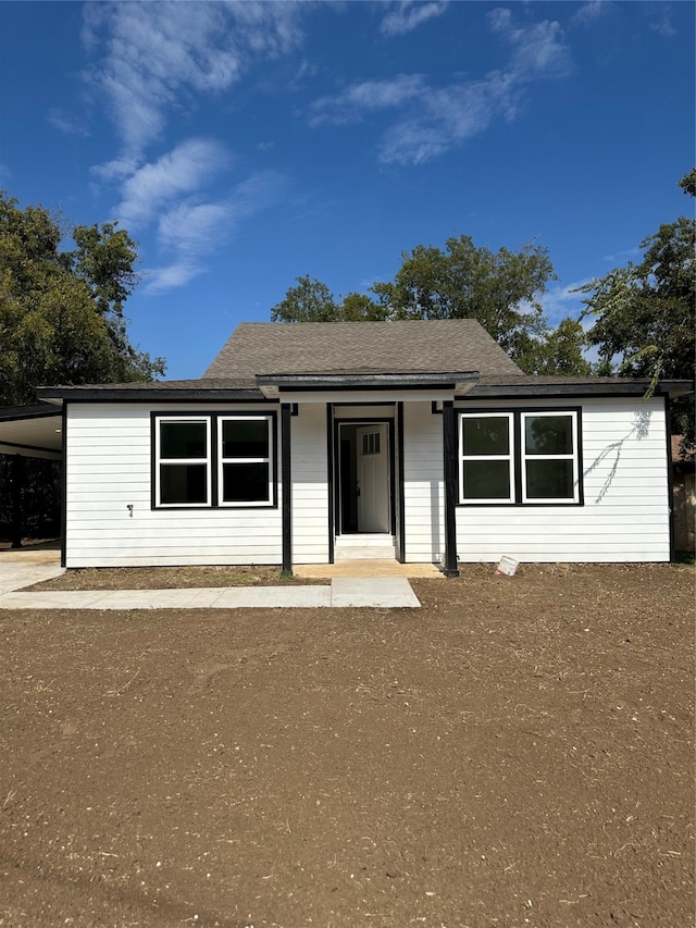 view of front of home