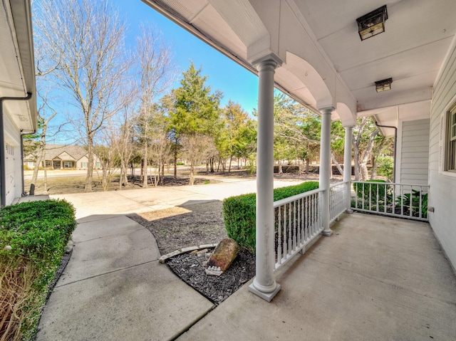 view of patio / terrace featuring a porch