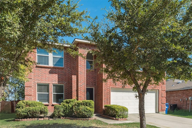 1200 Scenic Hills Dr, Mckinney, TX 75071 - traditional home with brick siding, fence, a garage, and driveway