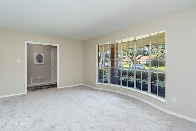 view of carpeted empty room