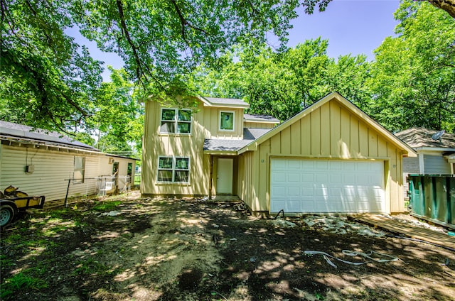 front of property featuring a garage