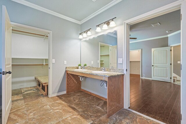 bathroom featuring separate shower and tub