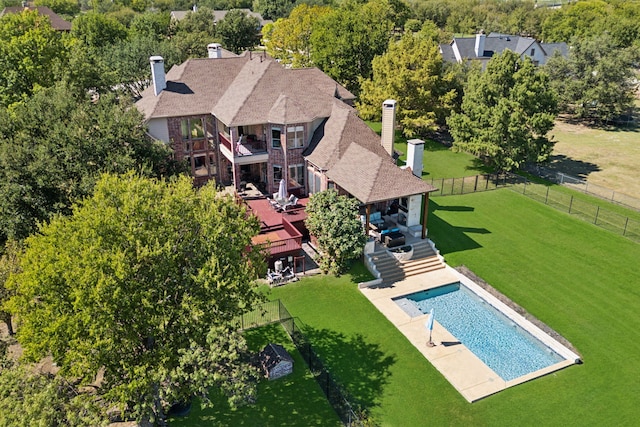 birds eye view of property