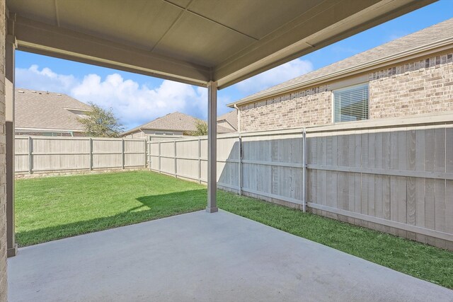 view of patio / terrace featuring a fenced backyard