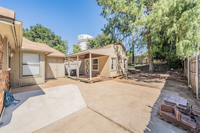 rear view of property with a patio