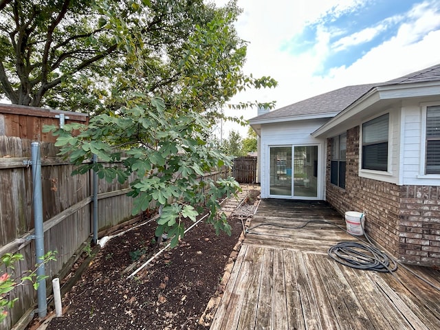 view of wooden terrace