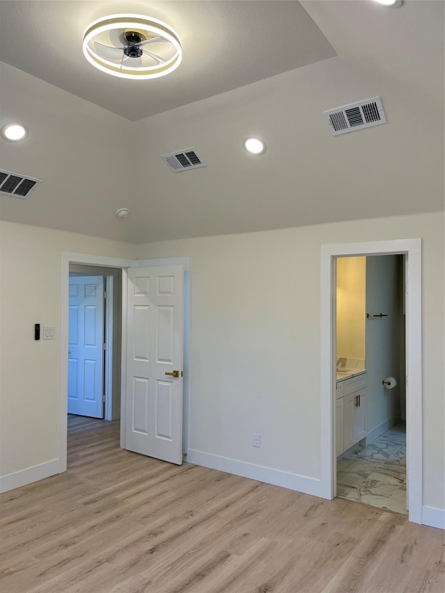 interior space with light wood-type flooring