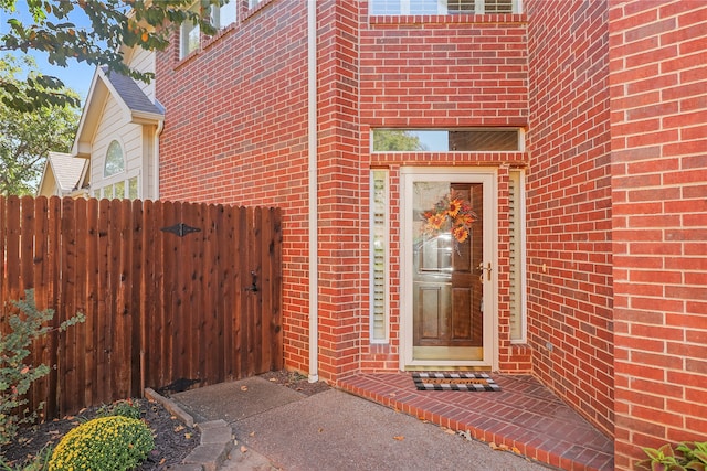 view of entrance to property