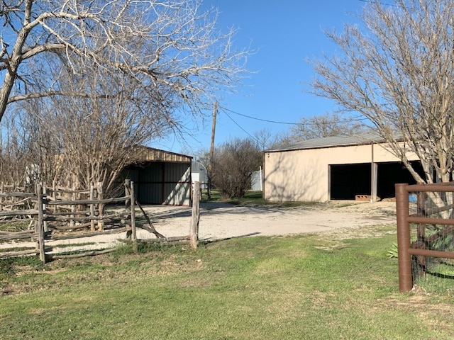 exterior space featuring an outdoor structure