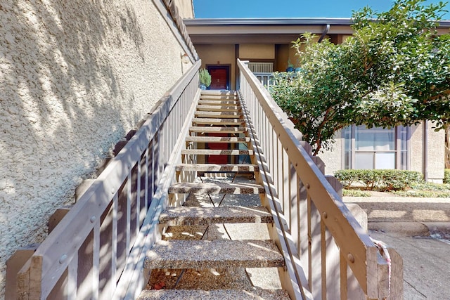 view of stairs