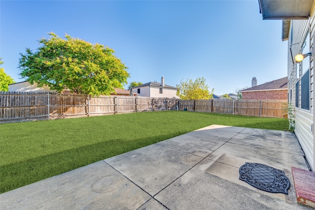 view of yard featuring a patio