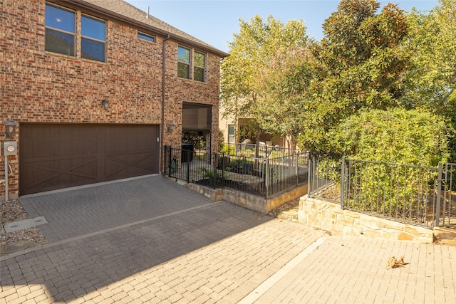 view of front of house featuring a garage