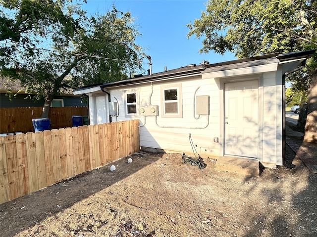 view of back of property