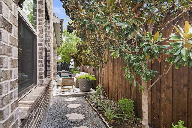 view of yard with a patio