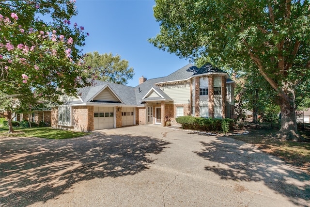 view of front of home featuring a garage