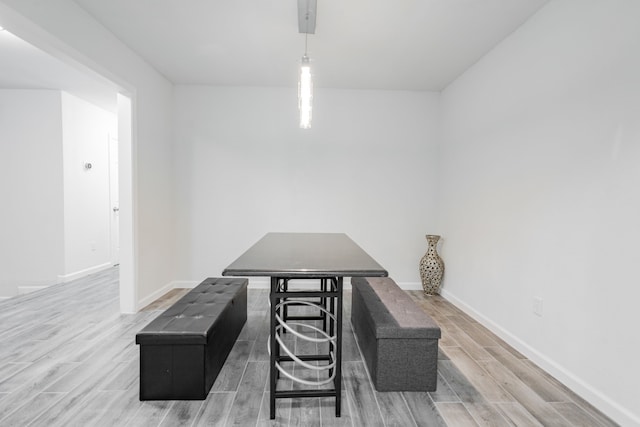 office area featuring wood-type flooring