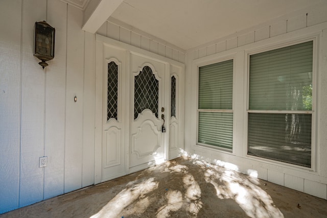 entrance foyer featuring light hardwood / wood-style flooring