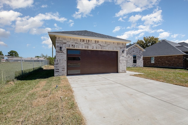 exterior space with a yard