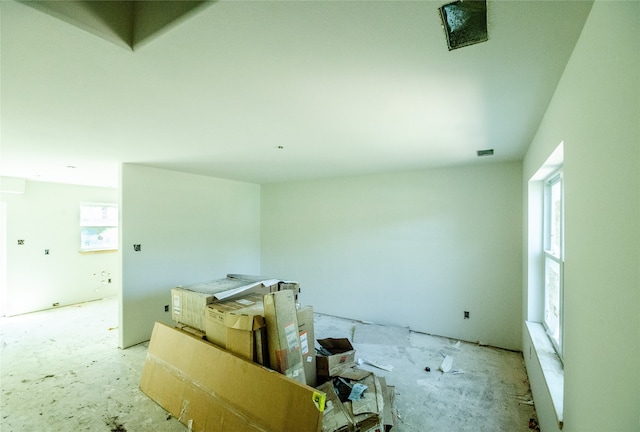 spare room with plenty of natural light