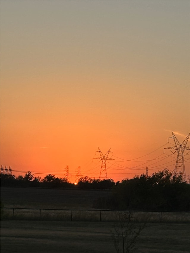 view of nature at dusk