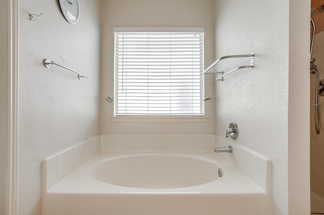 bathroom with a bathing tub