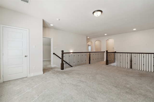 view of carpeted empty room