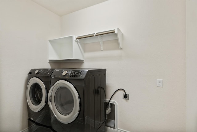 3705 Birch Wood Ct, Northlake, TX 76226 - laundry room with separate washer and dryer and laundry area