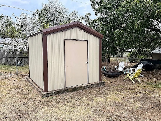 view of outdoor structure