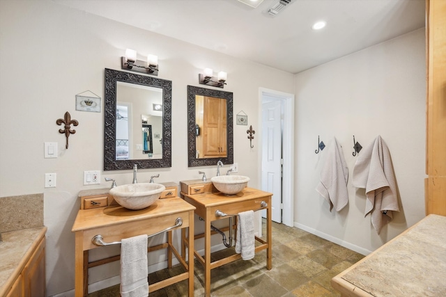 bathroom featuring vanity