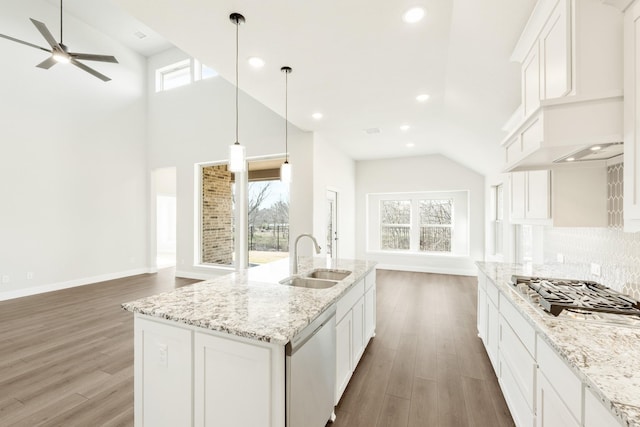 bathroom with tile patterned flooring and walk in shower