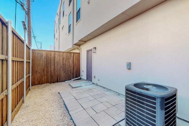 view of patio / terrace with central AC