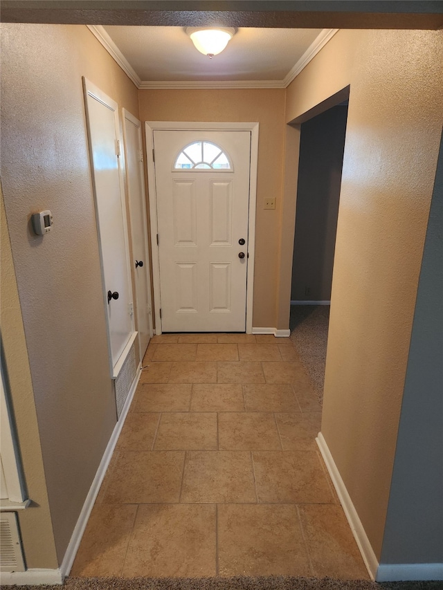 doorway with ornamental molding