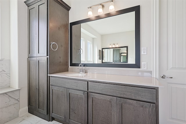 bathroom featuring vanity