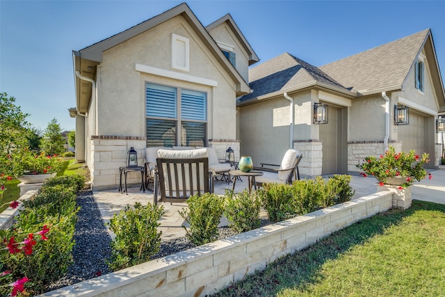 exterior space with a patio area