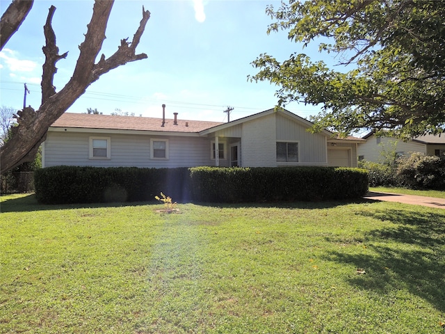 view of home's exterior featuring a lawn