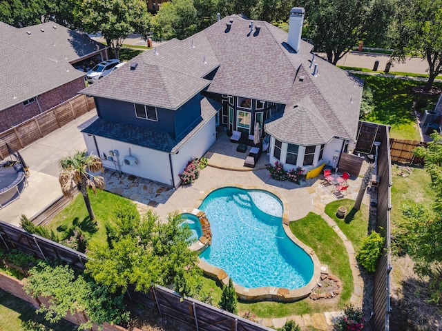 view of pool with a patio