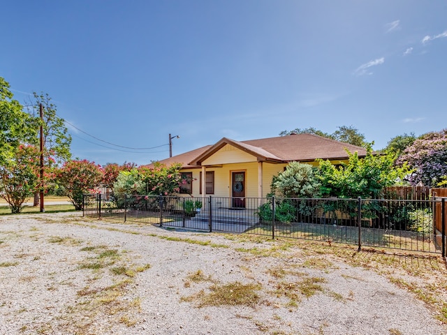 view of bungalow